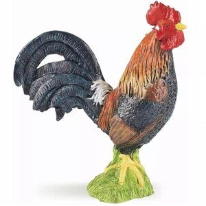 Gallic Rooster Farm Animal Figure - Hand Painted‎ Collectible Toy Figurine